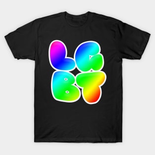 LGBT 80s Style Rainbow Logo T-Shirt